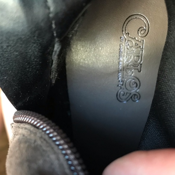 Faux suede over the knee Taupe boots - Picture 3 of 7